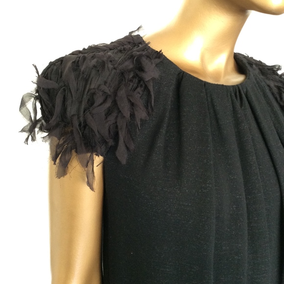 Giambattista Valli Black Dress Shoulder Details - Picture 2 of 6